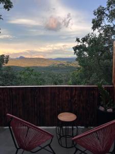 Chalé vista da vila