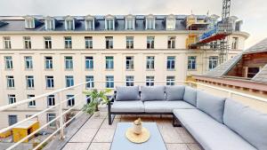 studio centre Bruxelles avec grand balcon pour 2personnes