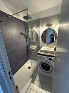 Studio-terrasse vue mer-Clim-parking-Draps inclus