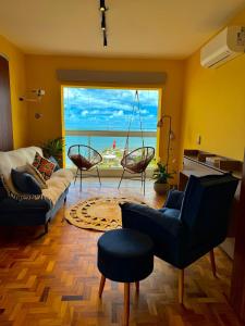 ACORDE Frente ao Mar com VISTA deslumbrante da Orla de Santos