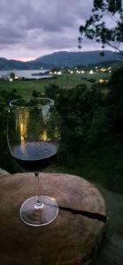 Cabana com vista pra lagoa