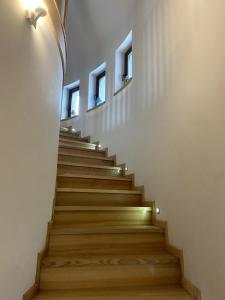 Modern mountain home with a view of nature