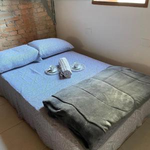 Casa de Tijolos com Churrasqueira Vila Fechada