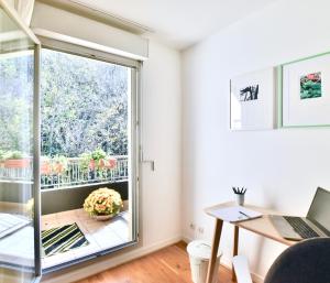 Chambre spacieuse et calme, chez Citizen Q