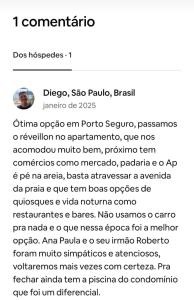 Flat Mobiliado Frente ao Mar - Praia Taperapuan