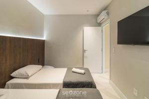 Aptos completos a poucos passos do mar em Perequê MTRs