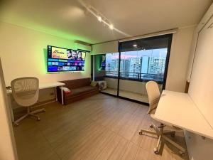 Steps away from Irarrázaval, AC, Andes Mountain View