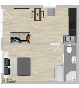 Brand New Large Studio with Private Parking
