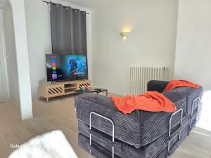 Loft Art Déco Terrasse Verrière Clim Lit king size