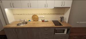 Studio apartment with panoramic window