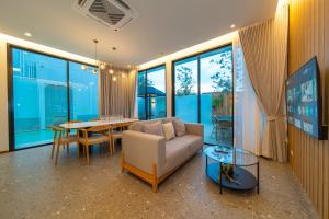 Bangtaos brand new modern luxury pool villas completed in 2025 feature a minimalist design aesthetic and a spacious 12-meter private swimming pool Early bird special offers available
