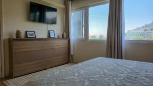 Familar Departamento frente a cerro San Cristobal con Aire acondicionado