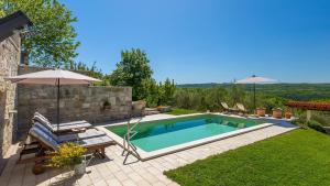 Beautiful Villa Cartolina with pool in Buje