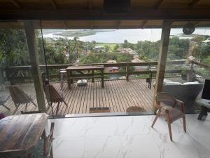 Casa confortável com uma bela vista na Praia da Ferrugem em SC