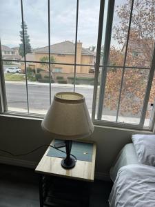Big bedroom shared bathroom