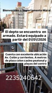 Departamento con 1 dormitorio Edificio Maral hasta 4 huéspedes