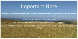 Self-catering Holiday Cottage to rent Matokazini near Coffee Bay