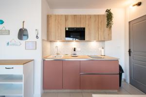 Grand Studio front de mer - Climatiser avec place de parking