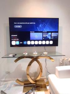 Big Room in Makati PH Perfect View of New Years Fireworks Display from Rockwell City