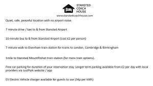 Stansted Coach House - Apartment Hotel