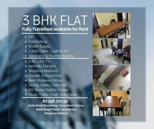 Furnished 3BHK Flat at Saraidhela For Family-Friend