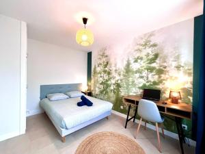 B601 Appartement avec une chambre et parking privé à St Georges sur Baulch