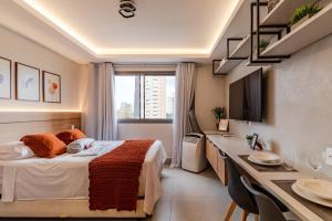 D505 Apartamento Luxo com Ar Condicionado - Próx Ibirapuera, Casv e Hospitais