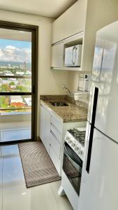 Flat capim dourado | moderno com sofa-cama