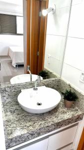 Flat capim dourado | moderno com sofa-cama