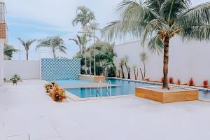 Flat capim dourado | moderno com sofa-cama