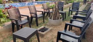 Sivarama garden resort AC 4 Bed rooms, swimming pool 4BHK room , Box cricket, open living hall, BOrn fair, BBQ, kichan with equipment , near beach to dora thota road