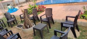 Sivarama garden resort AC 4 Bed rooms, swimming pool 4BHK room , Box cricket, open living hall, BOrn fair, BBQ, kichan with equipment , near beach to dora thota road