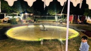 Desert night culture resort