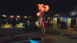 Desert night culture resort