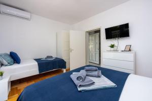 Großes Apartment nur 300 Meter zum Strand mit Meerblick und Waschmaschine