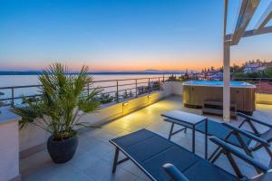 Beeindruckendes Apartment nur 100 Meter zum Strand mit Sauna, Whirlpool, Meerblick