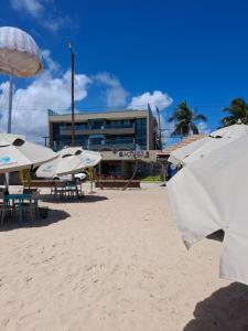 Flat beira-mar em Tamandaré com varanda