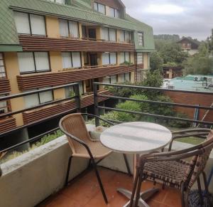 Departamento Pucón, Piscina y vistas