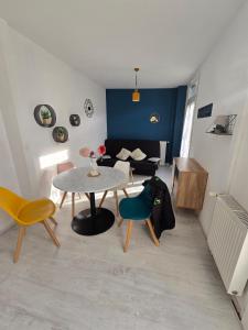 Appartement lumineux RDC, 4 personnes, T2 avec petit balcon