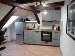 Wohlfühl-Oase in der Altstadt mit Wifi, XL Badewanne, voll ausgestatteter Küche, Hunde ohne Aufpreis, 17 min zur Messe, 3 min zum Schloss