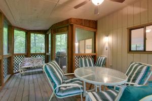 Deck and Fire Pit Pocono Lake Home Near Skiing!