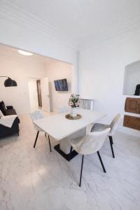 Modern apartment with living room and bedroom