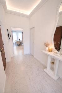 Modern apartment with living room and bedroom