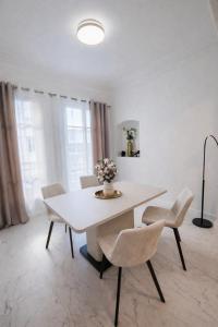 Modern apartment with living room and bedroom