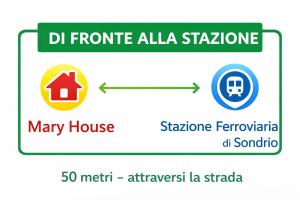 MARY HOUSE FRONTE STAZIONE TRENI e bus