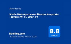 Studio Wola Apartament Marcina Kasprzaka - szybkie WI-FI, Smart TV