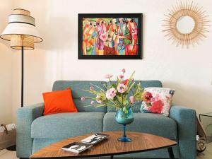 Bénodet: Appartement spacieux proche plage avec terrasse et parking sécurisé - FR-1-481-184