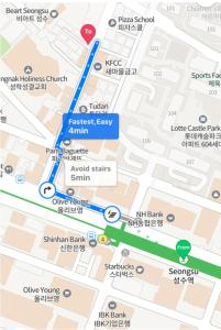 Seongsu Station Spacious 3BR House with 4 Beds