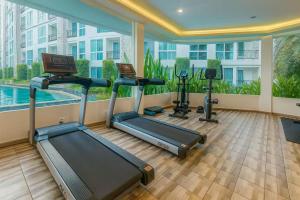 芭提雅市中心民宿预定 Olympus水系公寓酒店 健身房 步行街 海滩附近 一居室