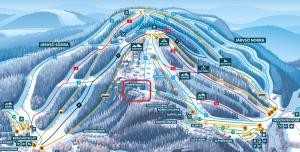 Ski-in, ski-out med milsvid utsikt och bastu